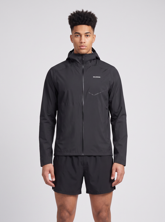 Mens Salomon BONATTI WATERPROOF JKT Deep Black Jacket