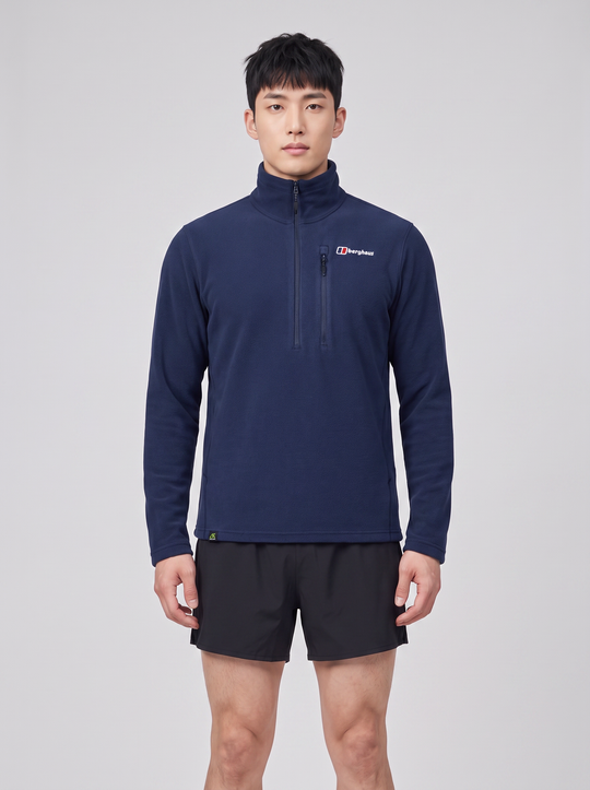 Men's Berghaus Dark Blue Prism Micro Fleece Half Zip