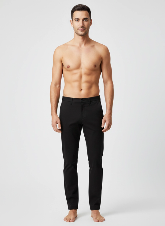 Mens BOSS Green T_Commuter Slim Black Trouser