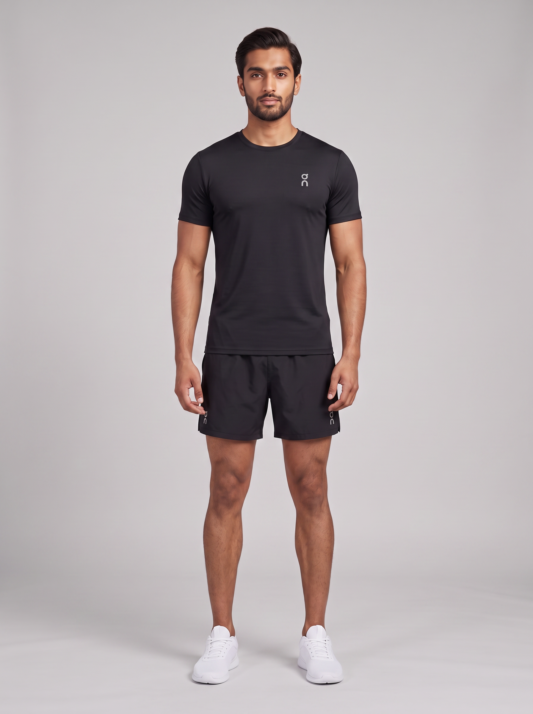 Men's On Running Black Core T Shirt & Black 7
