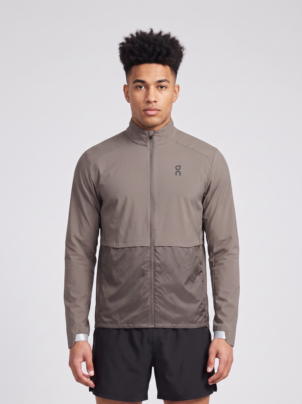 Weather Jacket 3 Ember — on model