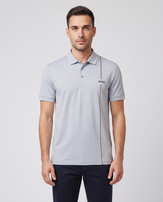 BOSS Green PL TOC Game 3 Dark Grey Polo Shirt