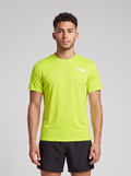 Mens The North Face 24/7 S/S Fizz Lime T Shirt — on model