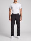 Men's On Running Black Water Resistant Trek Pants — on model