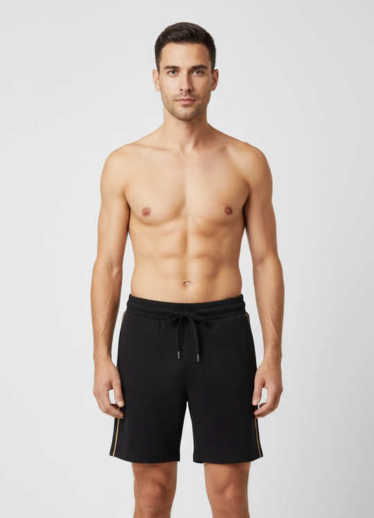 Mens BOSS Black Tracksuit Black Shorts
