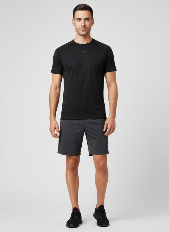 Mens BOSS Green Tee Active 1 Black T Shirt