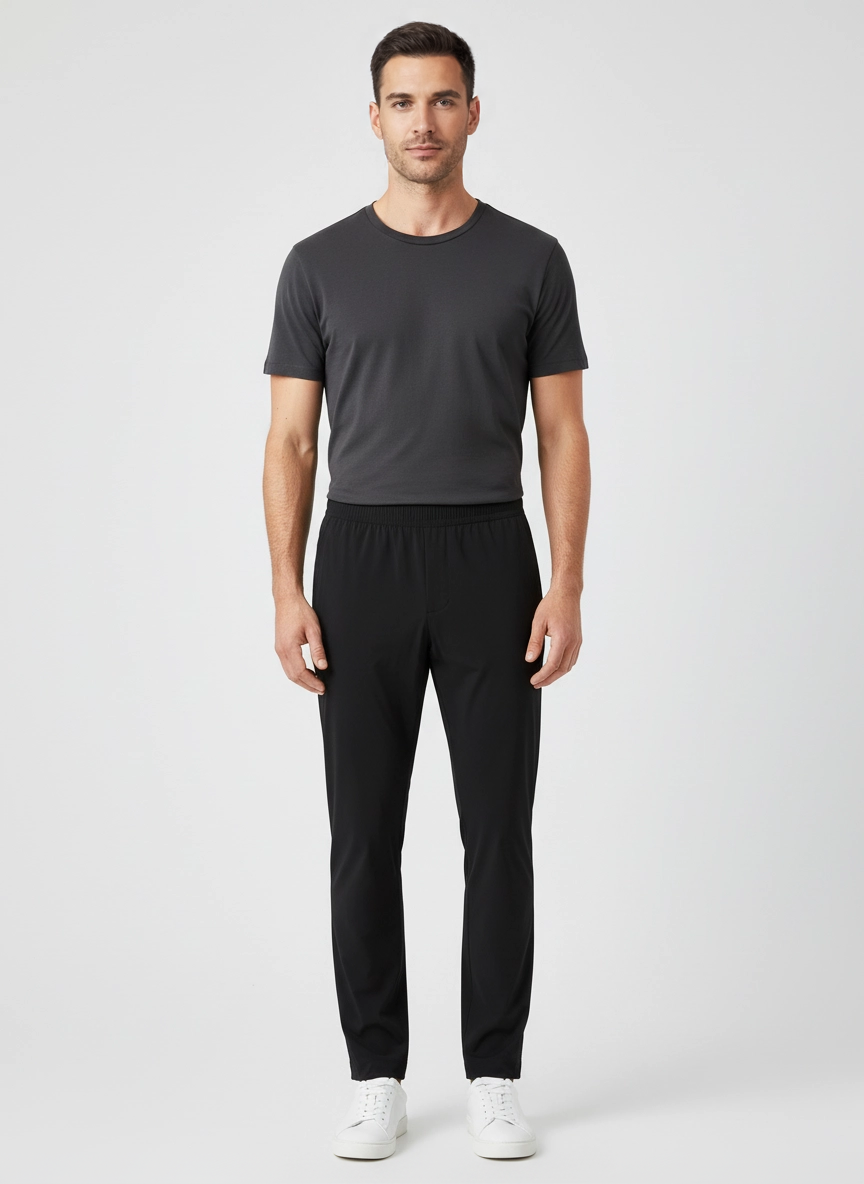 Men's BOSS Black T_Leggenda Trousers on model