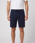 BOSS Black Sense Short Dark Blue Jogger Shorts — on model