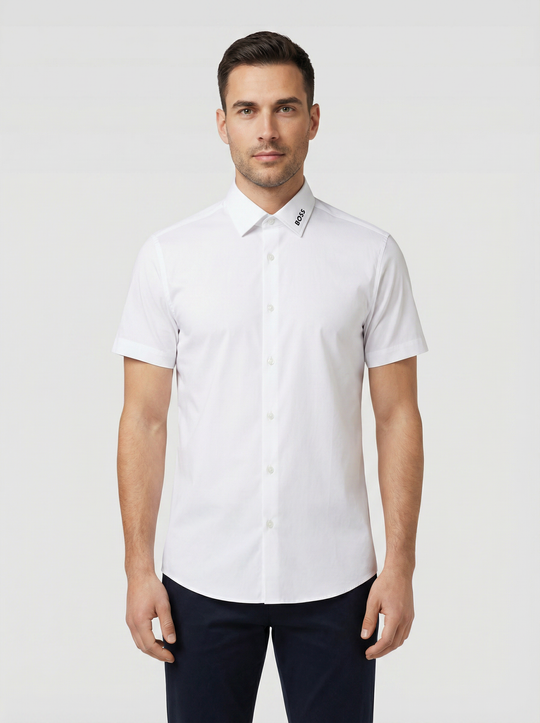 BOSS Black  P-HANK-K-SH-262 White Shirt