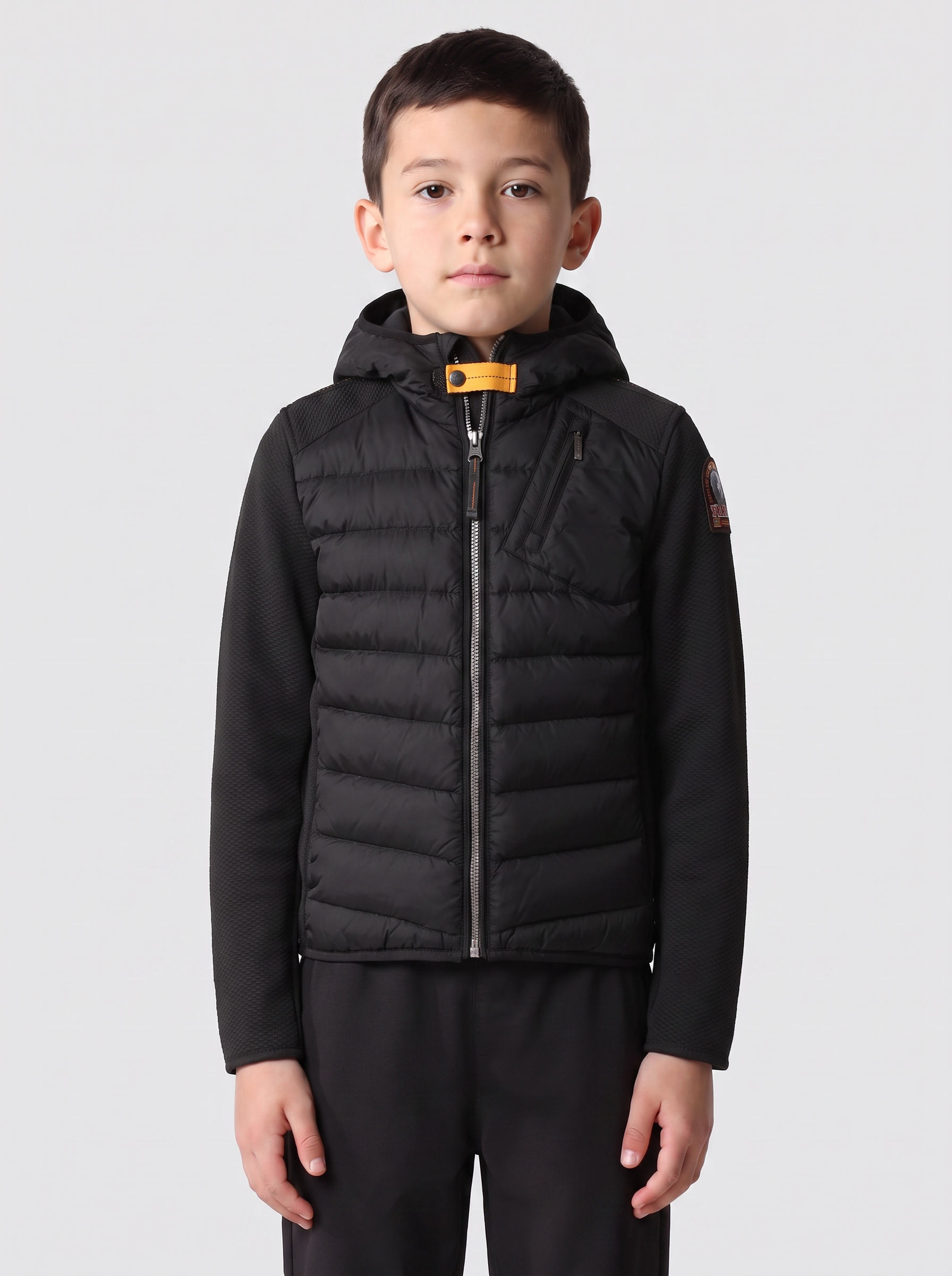 Boys Parajumpers Nolan Jacket in Black — on model