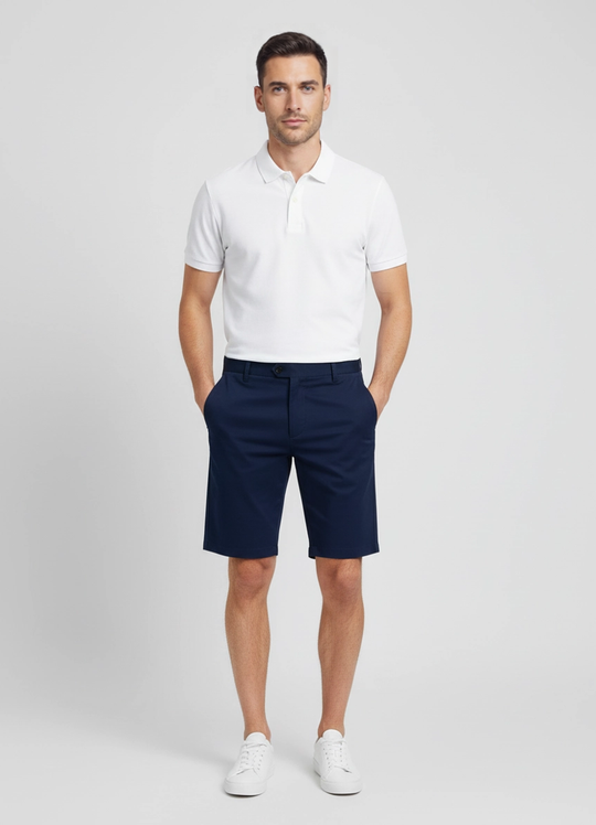 Men's Sandbanks Navy Chino Shorts