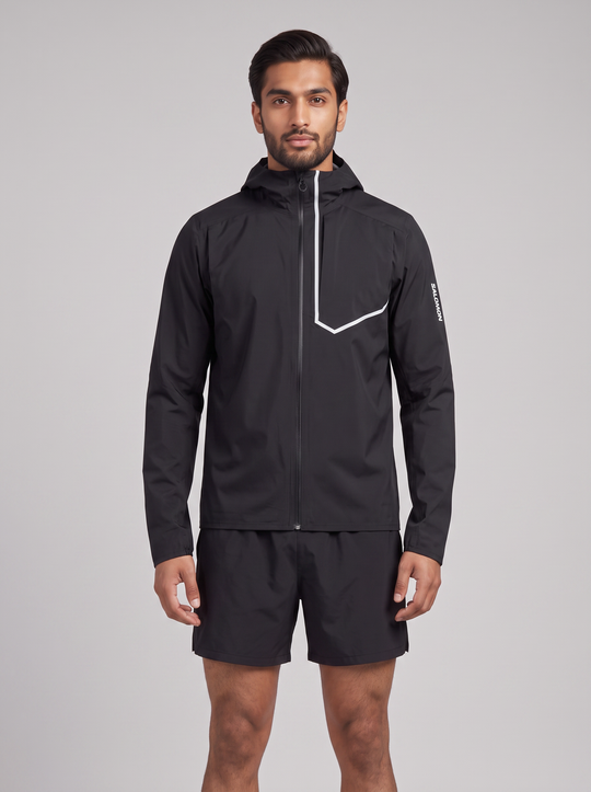 Men's Salomon Black Bonatti Trail Jacket