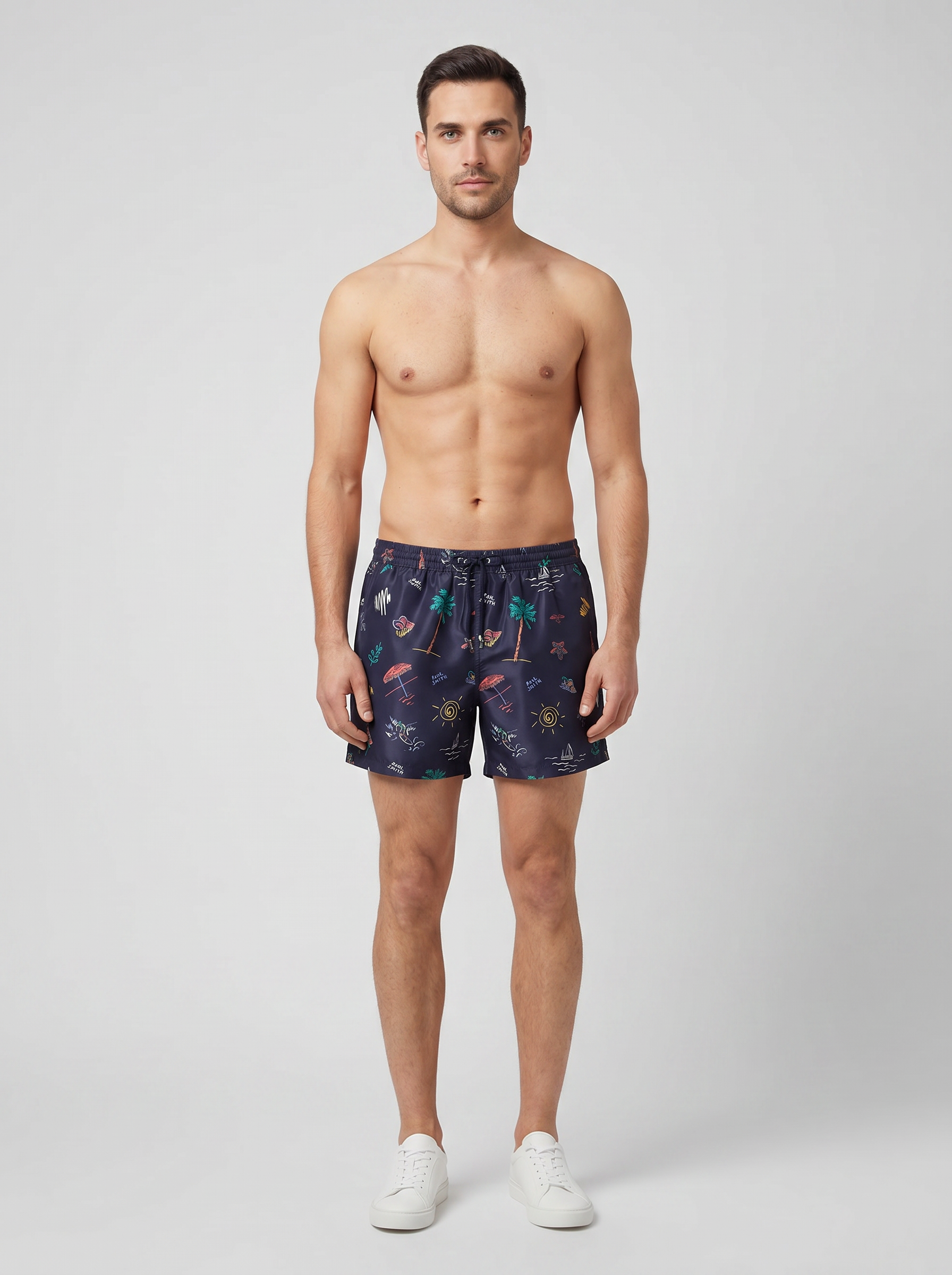 Men's Paul Smith Beach Print Swim Shorts