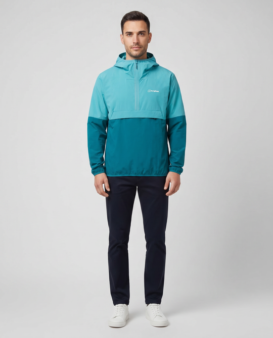 Men's Berghaus Light Blue Wandermoor Wind Smock