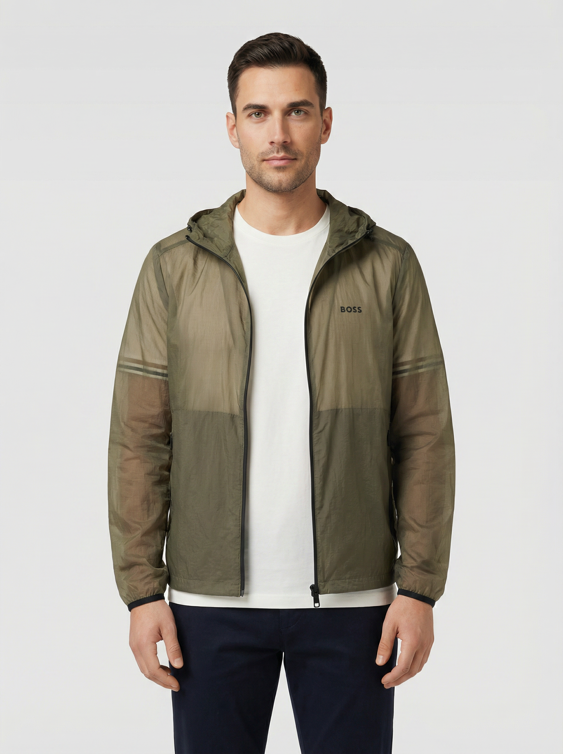 BOSS Green OW_Airynix JT HD Light/Pastel Green Jacket - Model Shot