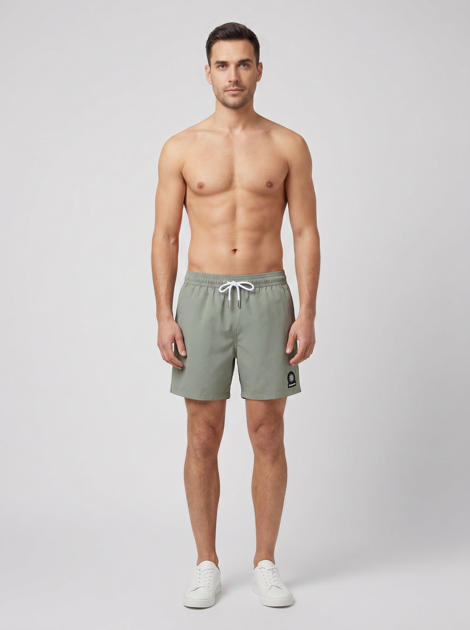 Men's Sandbanks Army Logo Recycled Swim Short