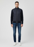 Mens Belstaff Control Dark Navy Knitwear on model