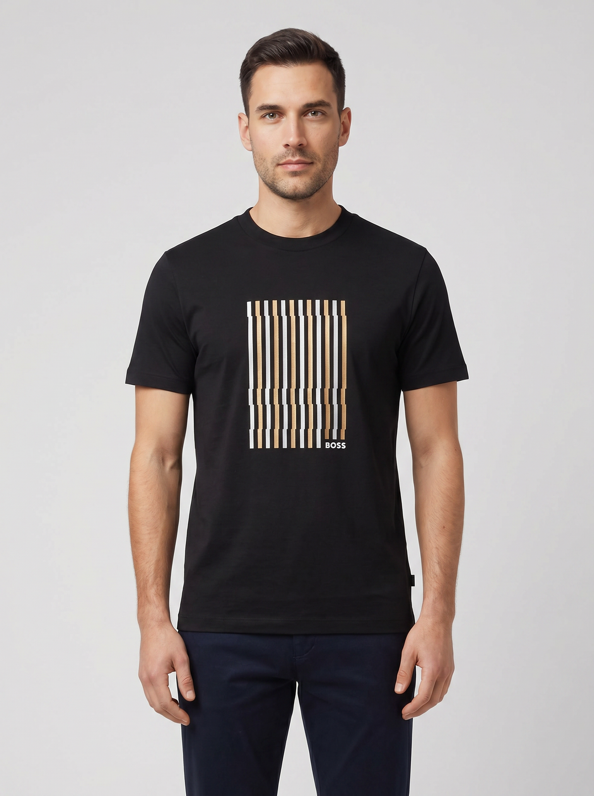BOSS Black C-Thompson 41 Black T Shirt - Model Shot