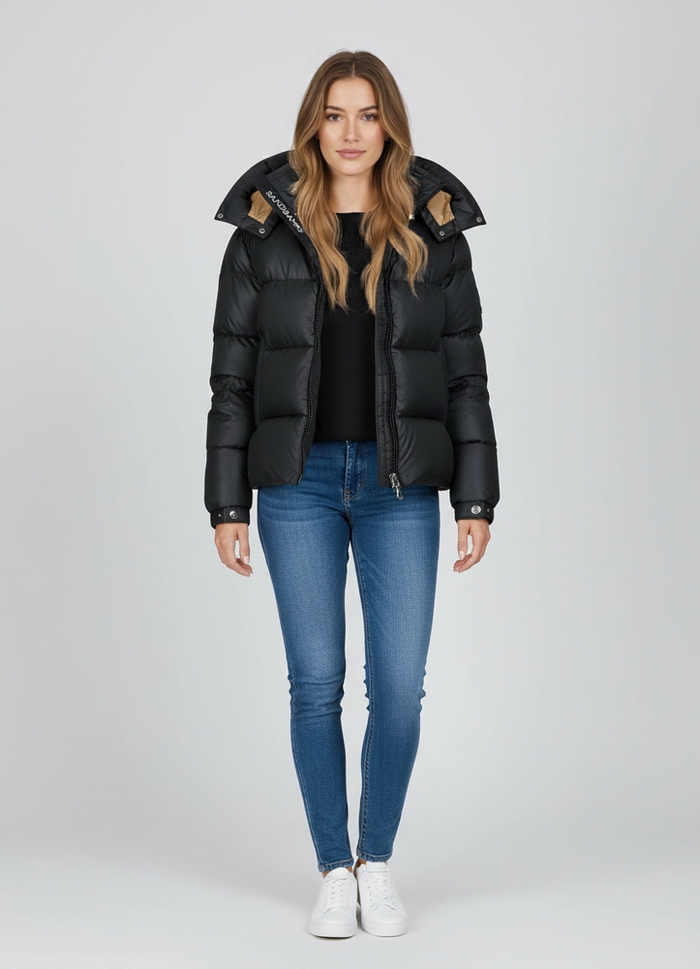 Women's Sandbanks Black Aurora Puffer Coat