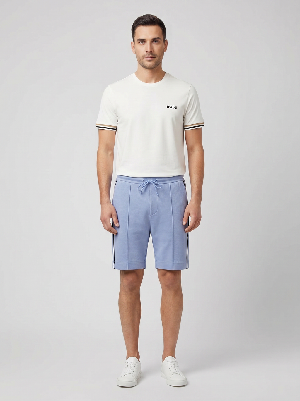 BOSS Green JT_Join Headlo Light/Pastel Blue Short - Model Shot
