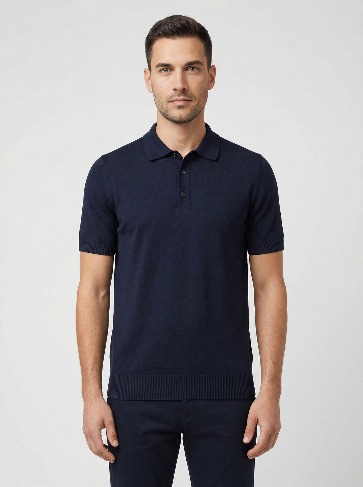 BOSS Black H-Nolano Dark Blue Knitwear - Model Shot
