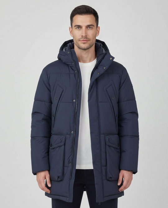 Men's Paul Smith Navy Fibre Down Parka