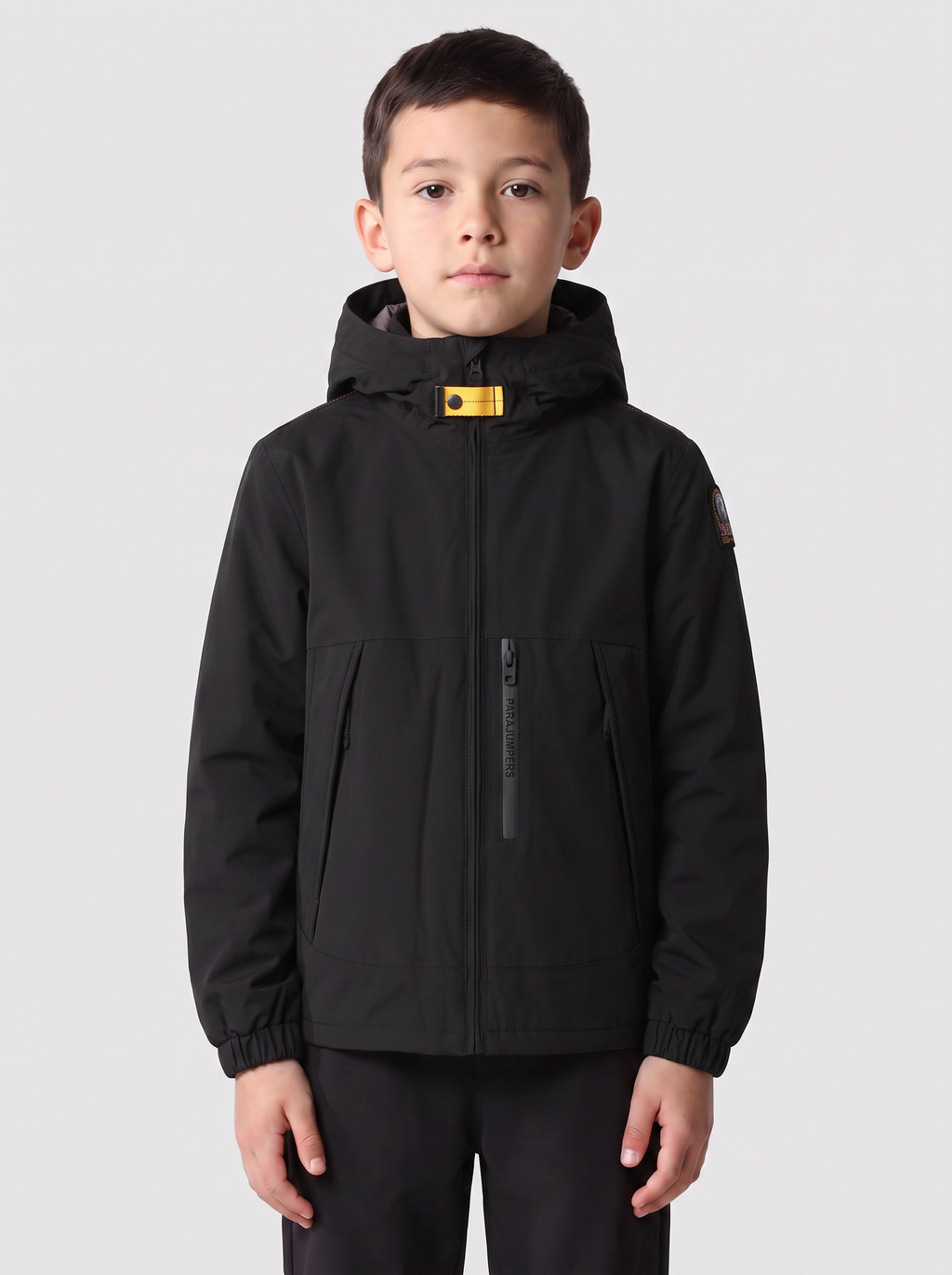 Boys Parajumpers Black Nivek Jacket — on model