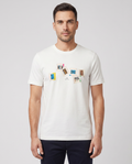 Men's Paul Smith 'Slides' Print T-Shirt - White — on model