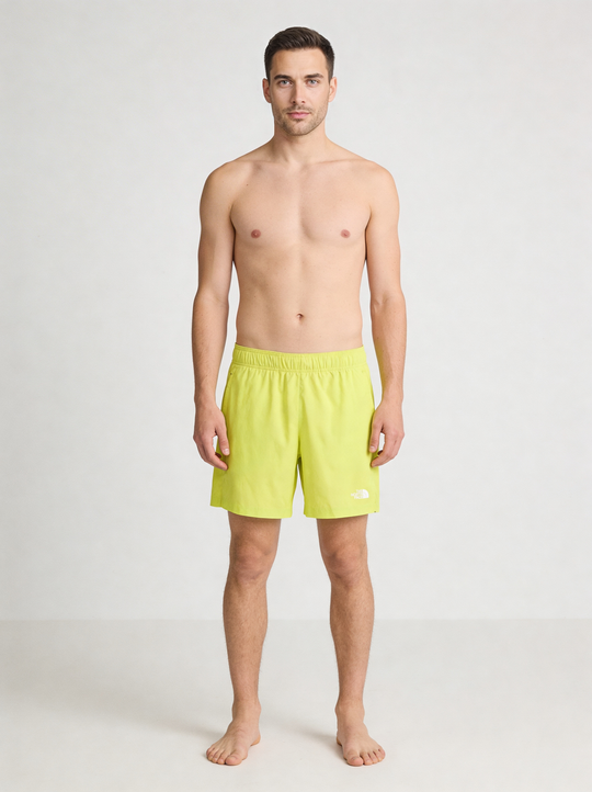 Mens The North Face 24/7 7IN Fizz Lime Short