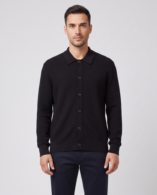 BOSS Black C-Laconico Cardigan Black Knitwear