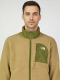 Mens The North Face Yumiori Offpeak FZ Jacket Cedar Woodland  Fleece - Model Front