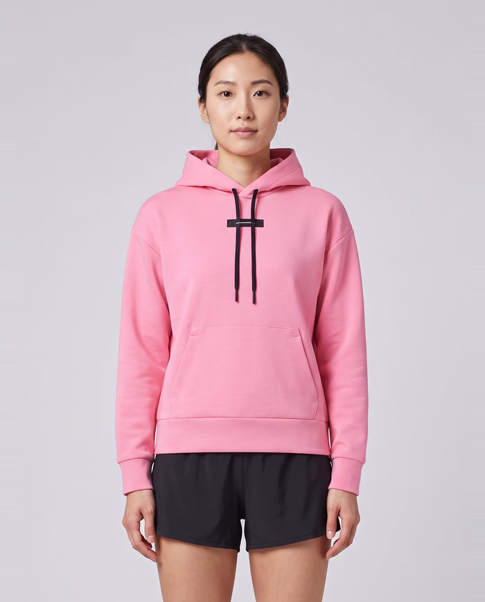 Women's On Running Focus Tech Hoodie 1 Magnolia