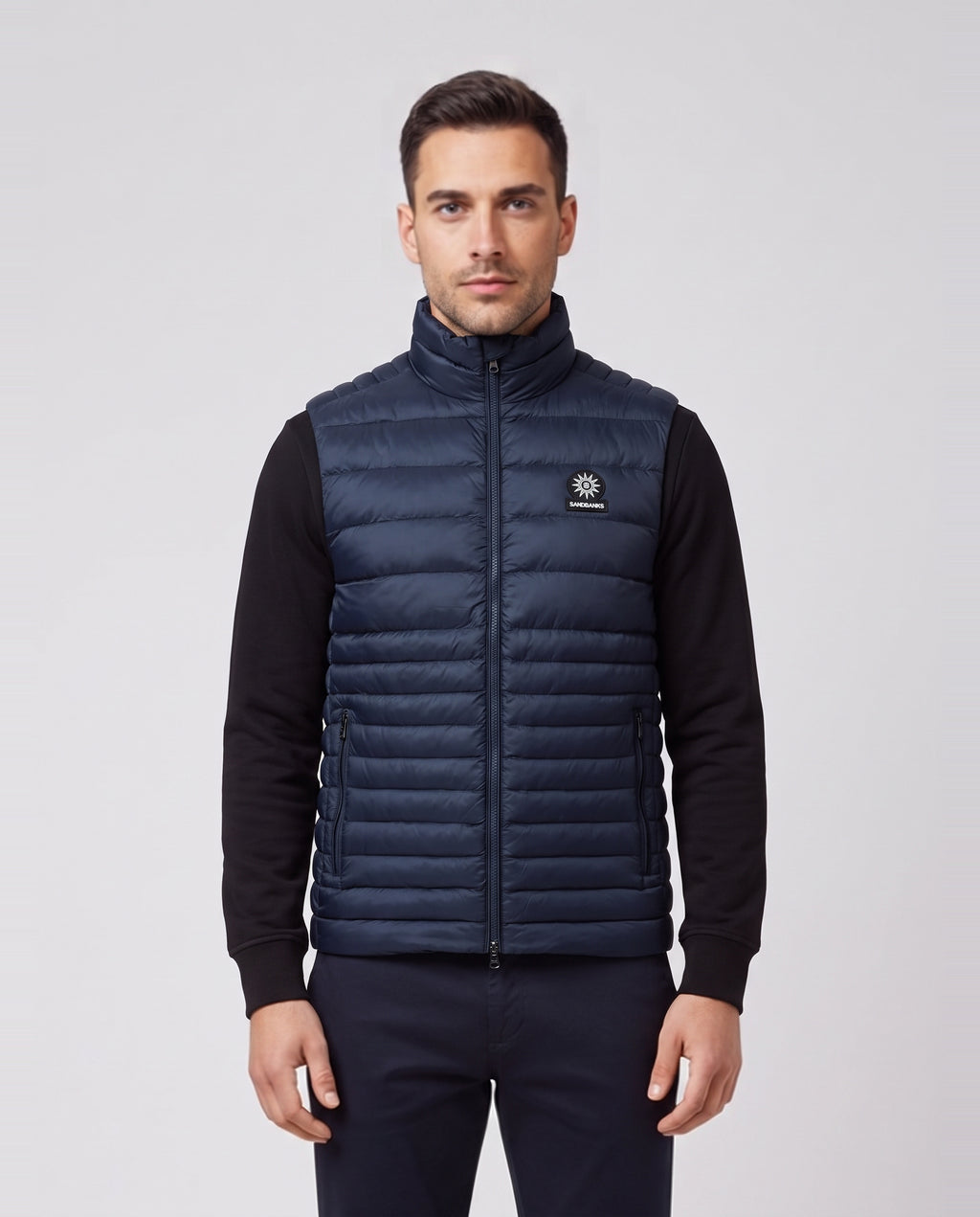 Men's Sandbanks Ripstop Micro Puffer Gilet in Navy