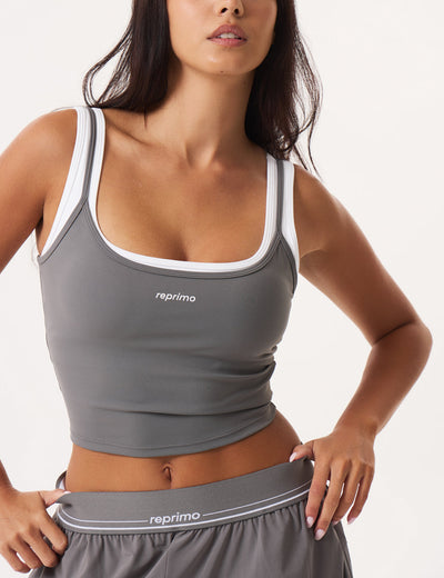 Women's Reprimo Contour Layer Tank Top in Dove