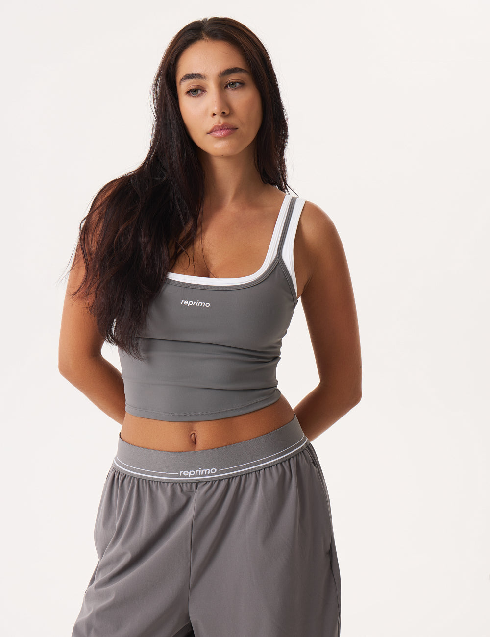 Women's Reprimo Contour Layer Tank Top in Dove