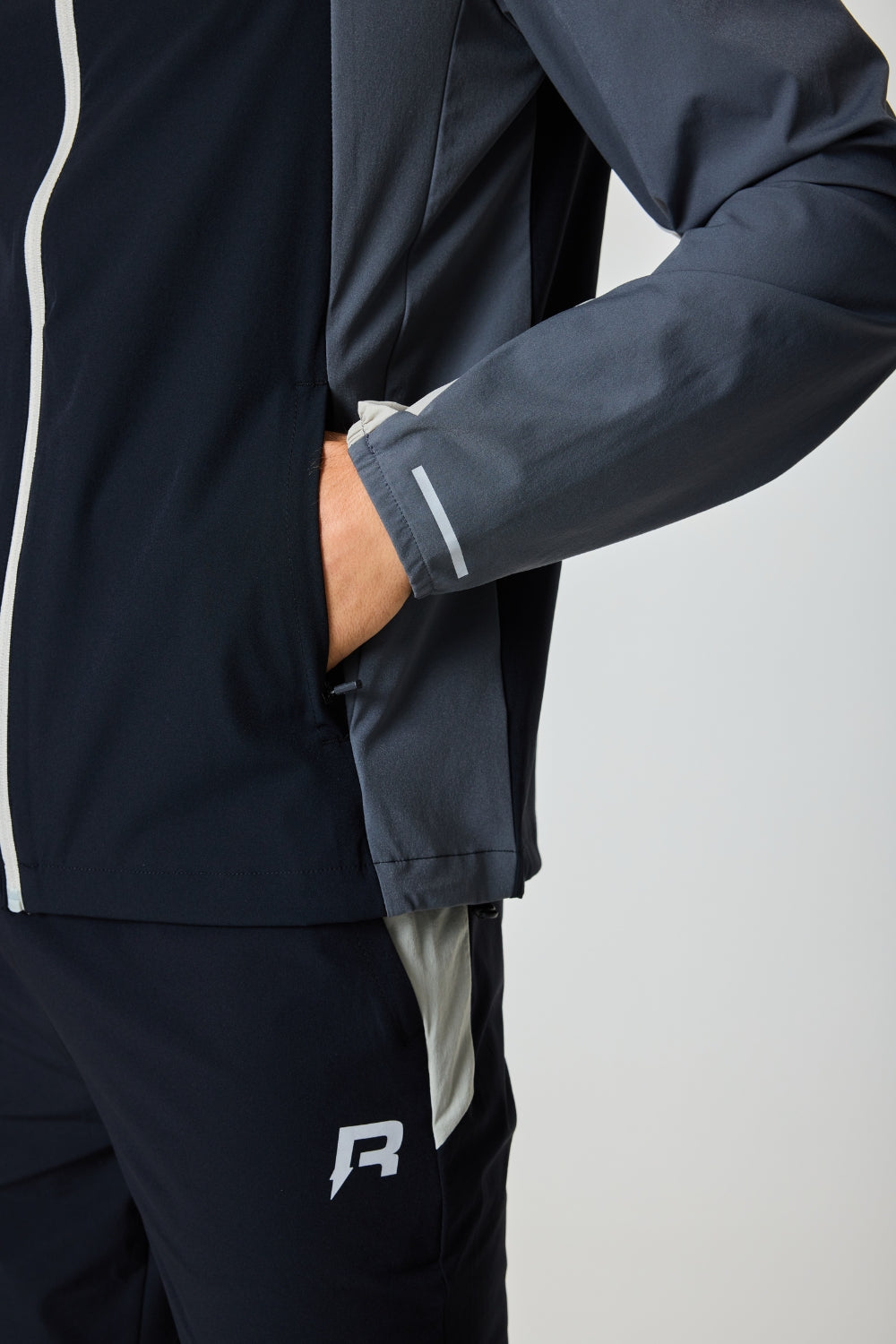 Men's Reprimo Black Stone Flight Jacket & Pant Tracksuit Set