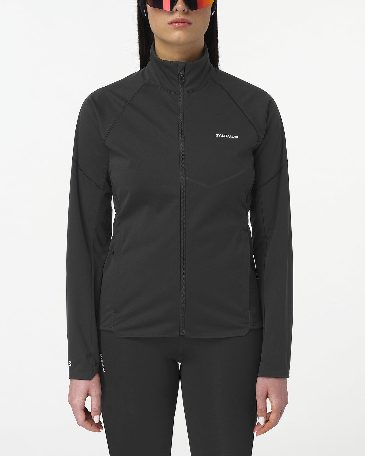 Womens Salomon Sense Softshell Jkt Deep Black Jackets