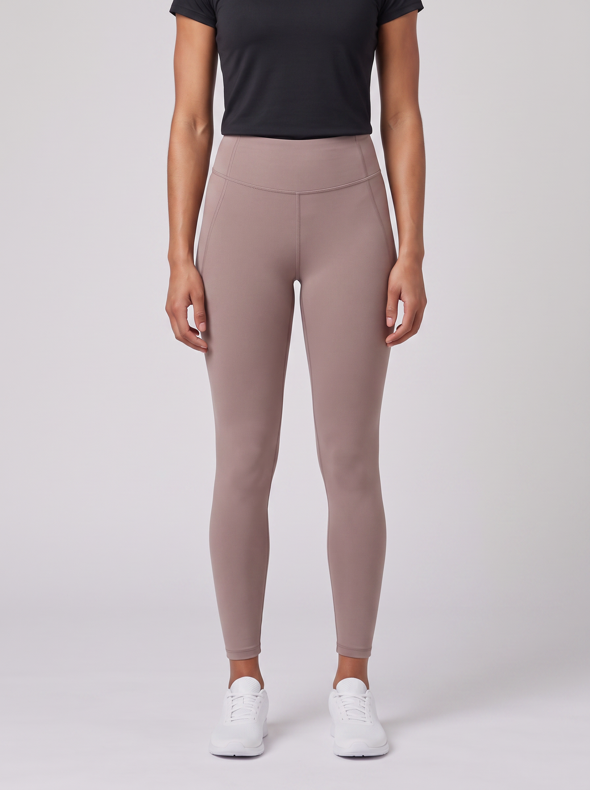 Womens Salomon Shakeout Bliss Tights Antler worn by model