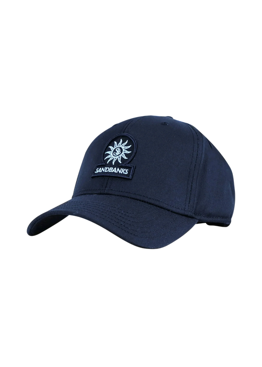 Men's Sandbanks Logo Badge Navy Baseball Cap