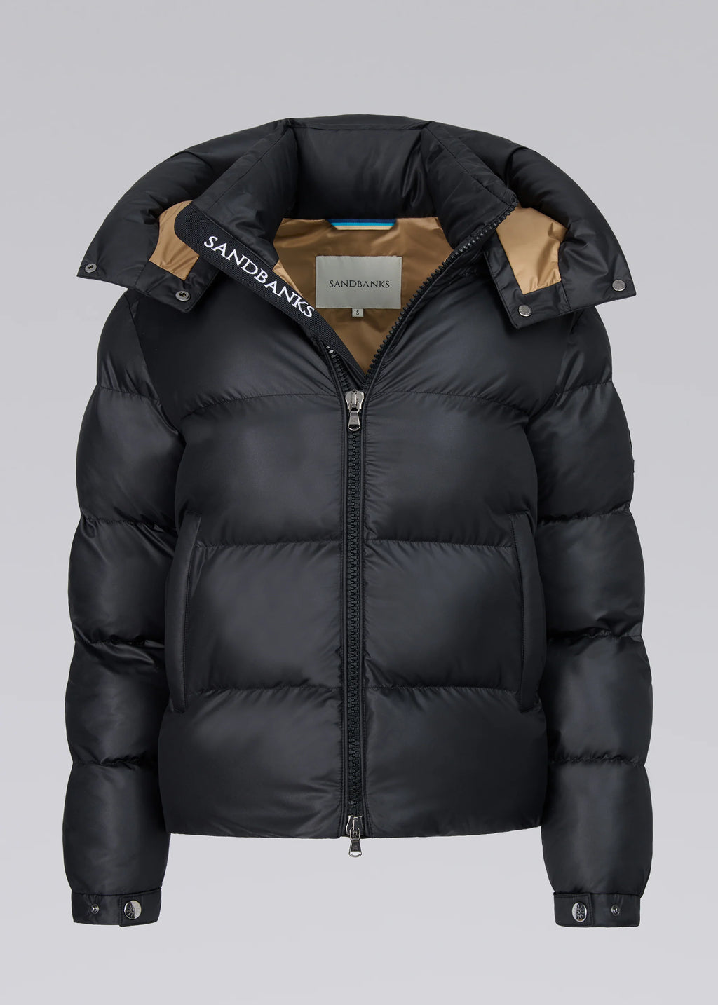 Women's Sandbanks Black Aurora Puffer Coat - image 2