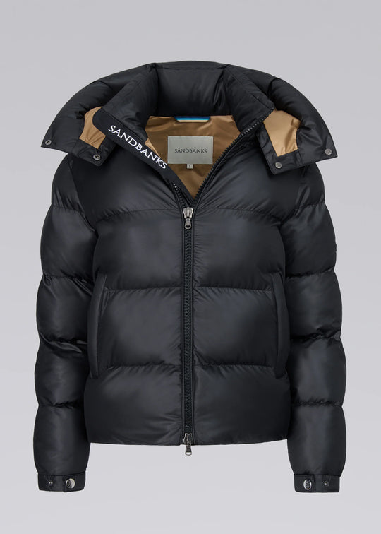 Women's Sandbanks Black Aurora Puffer Coat