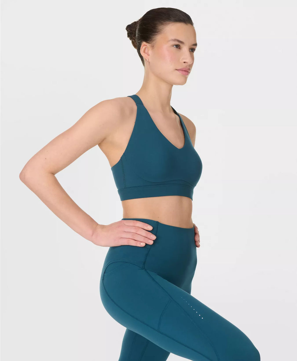 Womens Sweaty Betty Power Pulse  Green Sport Bra — view 3