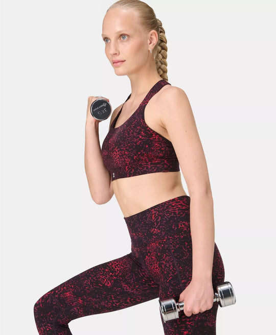 Women's Sweaty Betty Power Racer Sports Bra - Red Tortoise