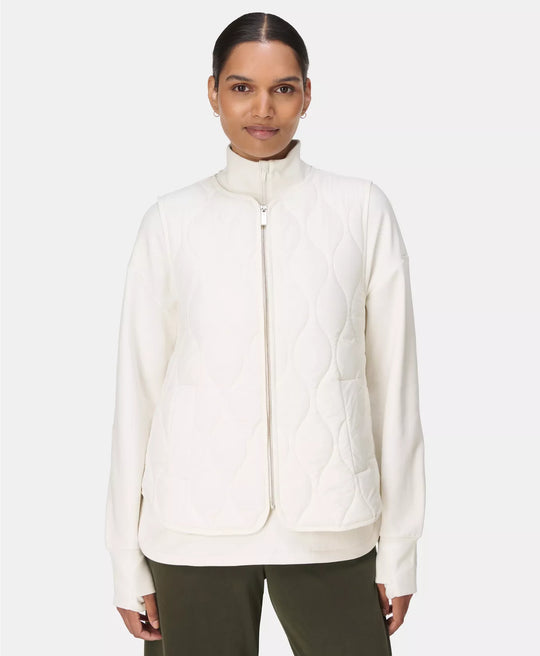 Women's Sweaty Betty On The Move Gilet - Lily White