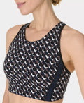 Womens Sweaty Betty Power Side Stripe Brown Sport Bra