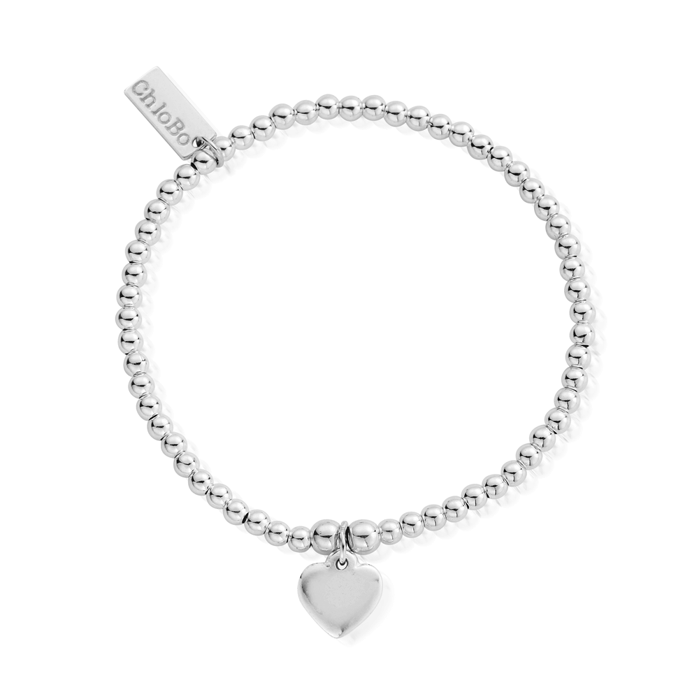 ChloBo CC Heart Bracelet in Silver