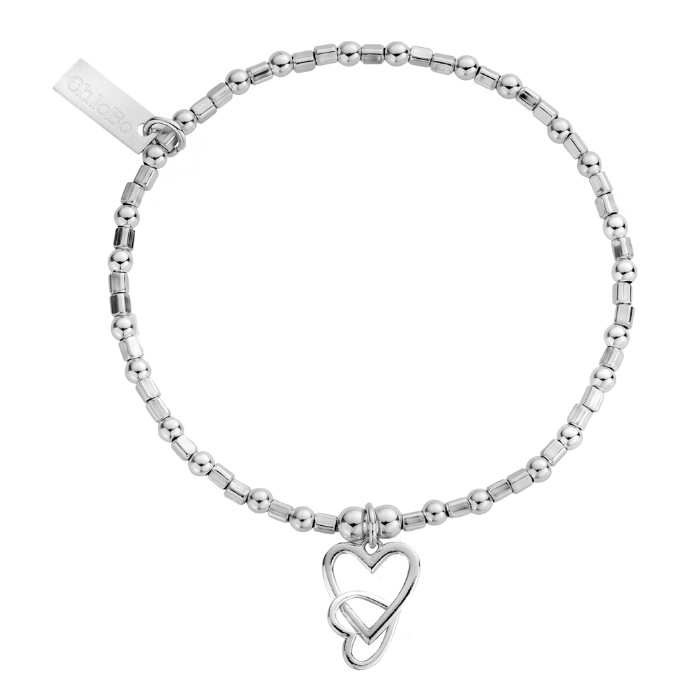 ChloBo Interlocking Love Heart Bracelet SBCFB572