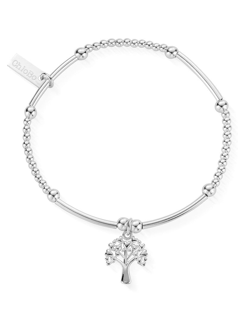 The ChloBo Mini Heart Tree Of Life Bracelet, a silver bracelet from ChloBo, available at OD’s Jewellers in St Helens.