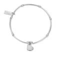 The ChloBo MNSR Love Heart Bracelet, a silver metal bracelet from ChloBo, available at OD’s Jewellers in St Helens.