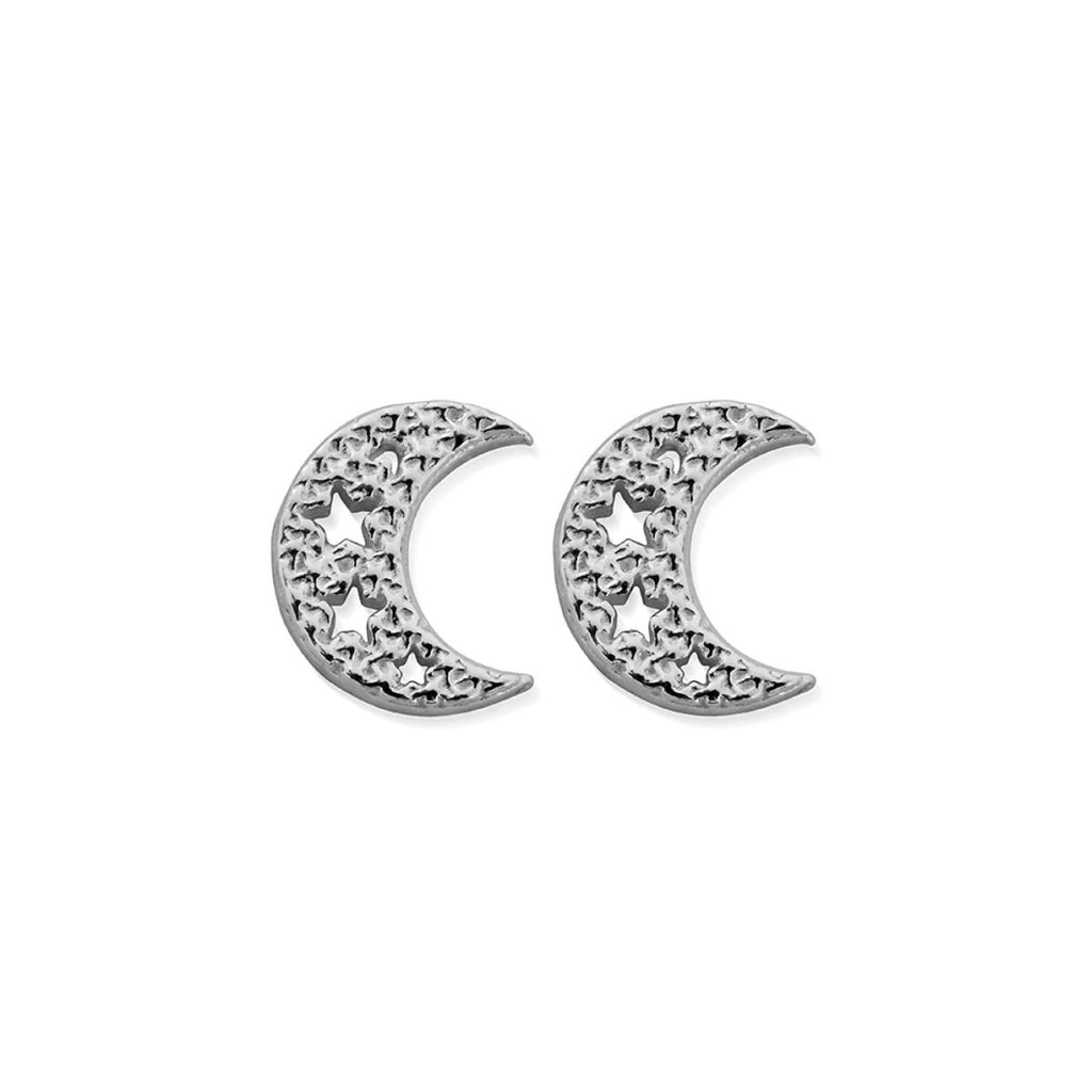 Chlobo Gold Starry Moon Stud Earrings